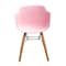 Homeroots Set Of Four Pink And Brown Heavy Duty Plastic And Wood Juvenile Side Chairs, 4PK 554663 - alternate 5