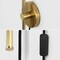 Jonathan Y Anton 27.25" 1-Light Modern Minimalist Iron Adjustable Bar Integrated LED Plug-In Sconce, Brass Gold JYL7136B - alternate 5