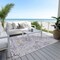 Homeroots 9' X 12' Lavender Purple And Gray Floral Washable Indoor Outdoor Area Rug 605483 - alternate 4