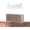Homeroots 64" Brown Oak Grey Solid And Manufactured Wood Six Drawer Dresser 490815 - alternate 3