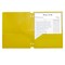 C-Line Products Two-Pocket Heavyweight Poly Portfolio Folder with Three-Hole Punch, Yellow, 25PK 33936 - alternate 3