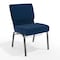Flash Furniture Navy Blue Fabric Church Chair, PK4 4-FD-CH0221-4-SV-NB24-BAS-GG - alternate 1