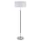 Homeroots 61" Blue Two Light Floor Lamp With White Frosted Glass Drum Shade 523573 - alternate 1