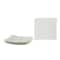 Homeroots White Six Piece Square Bone China Service For Six Dinner Plate Set 483491 - alternate 4