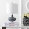 Jonathan Y Kamille 18" Glass and Lucite LED Table Lamp, Gray JYL1032A - alternate 4