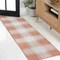 Jonathan Y Sabine Traditional Farmhouse Bold Gingham Salmon/Cream 2 ft. x 8 ft. Indoor/Outdoor Runner Rug TSN203A-28 - alternate 1