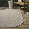 Jonathan Y Miles Modern Minimalist Radius Corner Solid Beige 4 ft. x 6 ft. Indoor/Outdoor Shaped Area Rug SHP100B-4 - alternate 3