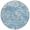 Homeroots 8' Teal Blue And Ivory Round Abstract Washable Indoor Outdoor Area Rug 612769 - alternate 6