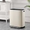 Happimess Beni Kitchen Trash/Recycling 16-Gallon Double-Bucket Step Trash Can w/ Odor Filter, Limestone Beige HPM1014D - alternate 5