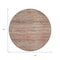 Homeroots 8' Brown And Copper Round Abstract Washable Indoor Outdoor Area Rug 618282 - alternate 4