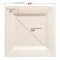 Smarty Had A Party Ivory Square Plastic Plates Dinnerware Value Set (120 Dinner Plates + 120 Salad Plates), 240PK 6939VP-CASE - alternate 4