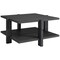 Homeroots 35" Gray Square Coffee Table With Shelf 521627 - alternate 5