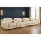 Homeroots 169" Beige Italian Leather Reclining USB Sofa 632882 - alternate 7