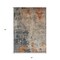 Homeroots 5' X 8' Khaki Gray And Copper Abstract Washable Indoor Outdoor Area Rug 606111 - alternate 5