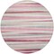 Homeroots 8' Pink Ivory And Gray Round Striped Washable Indoor Outdoor Area Rug 597351 - alternate 6