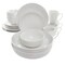 Elama Owen 18 Piece Porcelain Dinnerware Set with 2 Large Serving Bowls in White EL-OWEN - alternate 1