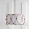 Jonathan Y Violetta 3-Light 19" Metal LED Pendant, Gold/White JYL9008A - alternate 5