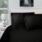 Homeroots Black King Cotton Blend 300 Thread Count Washable Duvet Cover Set 528254 - alternate 5