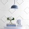 Jonathan Y Simon 12" Adjustable Metal/Glass LED Pendant, Gray JYL9064A - alternate 11