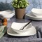 Gibson Home Zen Buffetware 8 Piece Fine Ceramic Dinnerware Set In Matte White 136824.08R - alternate 4