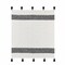 Homeroots 50" X 60" Blue and White Woven Cotton Striped Throw Blanket with Tassels 516508 - alternate 5
