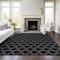 Homeroots 3' X 5' Black And White Geometric Washable Indoor Outdoor Area Rug 613542 - alternate 4