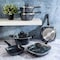 Soho Lounge Diamond 10 Piece Ceramic Nonstick Aluminum Cookware Set in Black 82621.10RR - alternate 7