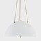 Hudson Valley Lighting Mark D. Sikes X Chiswick 3 Light Pendant 20 In. Aged Brass MDS1100-AGB/WP - alternate 3