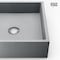 Vigo Alhambra Gothic Gray Concreto Stone 15 in. L x 15 in. W x 5 in. H Square Vessel Bathroom Sink VG04068 - alternate 3