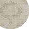Homeroots 8' Sage Round Floral Medallion Washable Indoor Outdoor Area Rug 607934 - alternate 7