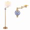 Jonathan Y Aveiro 61.5" Classic Midcentury Iron LED Floor Lamp, Brass Gold JYL3094A - alternate 1
