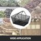 Vevor Mesh Shopping Baskets with Handles Metal Shopping Basket 12PCS Portable, 12PK BF-102 - alternate 2