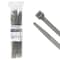 Kable Kontrol Color Cable Zip Ties, 14 in L, Gray, Nylon 6-6, 120 lb Strength, 100 PK CT-14-120-GRAY - alternate 1