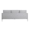 Homeroots 83" X 36" X 34" silver Polyester Sofa 374010 - alternate 3