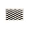 World Rug Gallery Contemporary Checkered Area Rug 2 ft x 3 ft Black WR102BLACK2X3 - alternate 1