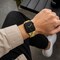Elegani Alligator-Embossed Leather Band Compatible with Apple Watch 40mm, Yellow, Rose Gold Buckle LAT5-YLW-RGD-40 - alternate 4