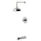 Kingston Brass Single-Handle Pressure Balanced Tub and Shower Faucet, Polished Nickel KB6336BX - alternate 1