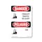 Signmission Safety Sign, OSHA Danger, 14" Height, Forklift Traffic Be Alert Bilingual, D-1014-VI-1265 OS-DS-D-1014-VI-1265 - alternate 1