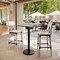 Flash Furniture 30" x 24" Tabletop, Seamless Surface Technology, Gray Faux Concrete, 18" Round Black Bar Height Base ST-REC2430-CMGY-TR18B-GG - alternate 6