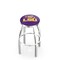 Holland Bar Stool Co 36" Chrome Louisiana State Swivel Bar Stool, Accent Ring L8C2C36LaStUn - alternate 1