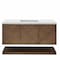 James Martin Vanities Marcello 48 in. Single Vanity, Chestnut w/ 3 CM Ethereal Noctis Silestone Top D200-V48-CSN-3ENC - alternate 1