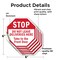 Signmission Stop Do Not Leave Deliveries Here T, 6 inch X 6 inch, Vinyl Decal, 5PK OC-D-5PACK-6-48 - alternate 3