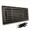 Sierra Grates 4 in. H X 12 in. W Powder Coat Steel, Metallic Bronze Floor Register LIN412-BRZ - alternate 1