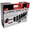 Performance Tool 15 pc. 1/2 in. Dr. Impact Sockets, SAE Deep Wall, Extension, Case M797 - alternate 2