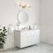 James Martin Vanities Chicago 48'' S Vanity, Glossy White, w/ Jasmine Pearl Silestone Top w/FreePower Wireless Charger 503-V48-GW-FEJP - alternate 4