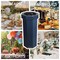 Happimess Fleur 25-Gallon Disposable Corrugated Cardboard Event Trash Can and Recycling Bin, Denim Blue, 2PK HPM1300H-SET2 - alternate 1
