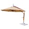 Bambrella 10' Round Bamboo Cantilever Umbrella with Harvest Wheat Canopy and 297lb Granite Base System 3.0m R-SW-S-HW-BS - alternate 1
