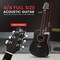 Pyle Steel String Acoustic Guitar Kit, 41 in Full Size Cutaway with Ashtree Top, Open Pore Finish PGA480BK - alternate 5
