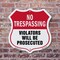 Signmission No Trespassing Shield Sign Violators Wil, 6 Inch X 6 Inch, Plastic Sign SHI-P-6-418 - alternate 4