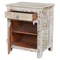 Homeroots 30" White Solid Wood Distressed One Drawer Nightstand 521205 - alternate 5